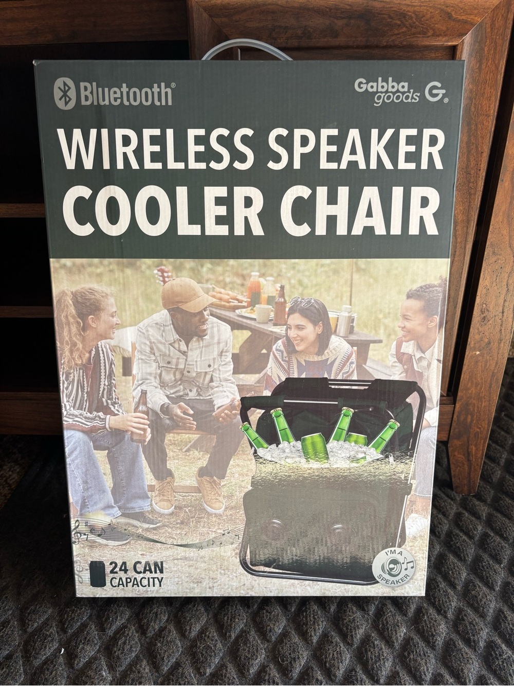 Bluetooth Wireless Speaker Cooler Chair – Black